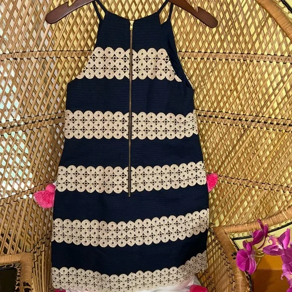 Lilly Pulitzer NWT Annabelle Shift True Navy $288 - Picture 2 of 12
